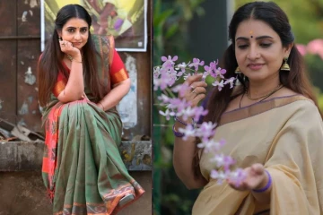 விதவிதமான புடவையில் அசத்தும் சீரியல் நடிகை சுஜிதாவின் அழகிய போட்டோஸ்