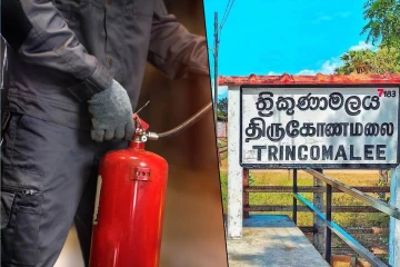 திருகோணமலையில் தீப்பற்றியெரிந்த தனியார் ஹோட்டல்