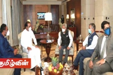 இந்திய வெளிவிவகார அமைச்சருக்கும் இராஜாங்க அமைச்சர் வியாழேந்திரனுக்குமிடையில் கலந்துரையாடல்