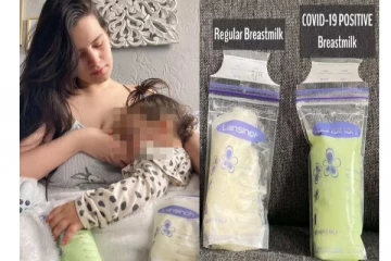 கொரோனாவால் திடீரென பச்சையாக மாறிய தாய்பால் - வைரலாகும் வீடியோ