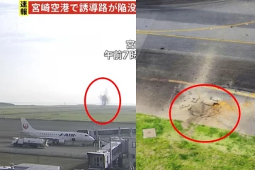 ஜப்பான் விமான நிலையம் அருகே வெடித்த அமெரிக்க வெடிகுண்டு: 90 விமான சேவை ரத்து!