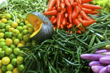 එළවළු මිල ගණන්වල සිදු වූ වෙනස.