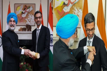 இந்தியாவின் உயரிய விருதைப் பெற்றுக்கொண்ட சுந்தர் பிச்சை!