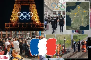 பிரான்சில் தொடருந்து பாதைகள் மீது தாக்குதல் - ஒலிம்பிக் போட்டிகளின் போது வன்முறை