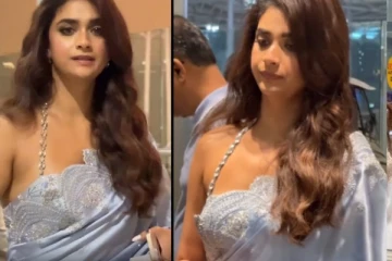 கீர்த்தி சுரேஷின் ஏர்போர்ட் வீடியோ! சேலையில் இவ்வளவு கவர்ச்சியா..