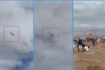 சாகசத்தின் போது விழுந்து நொறுங்கிய விமானம் ; விமானிக்கு நேர்ந்த கதி