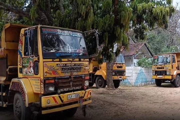 கிளிநொச்சியில் சட்டவிரோதமாக மணல் ஏற்றிய டிபர் வாகனங்கள் பறிமுதல்