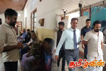 யாழில் காயமடைந்த இந்திய கடற்றொழிலாளர்களை பார்வையிட்ட நாடாளுமன்ற உறுப்பினர்கள்