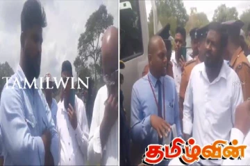 திருமலையில் துறைமுக அதிகார சபையினர் மக்கள் குடியிருப்புக்குள் நில அளவை மேற்கொள்ள முயற்சித்ததால் பரபரப்பு