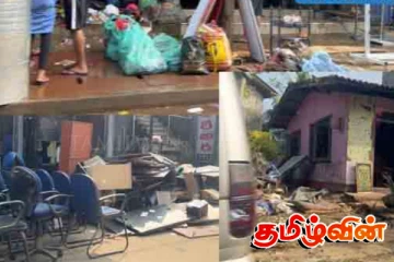வெள்ளத்தில் பாதிக்கப்பட்ட வீடுகளுக்கு நிதி உதவி