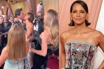 மனைவி முன்பே நடிகருக்கு லிப்லாக் அடித்த பிரபல நடிகை!! டிரெண்ட்டாகும் வீடியோ..