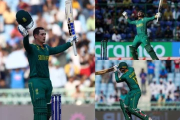 கடைசி உலகக்கோப்பையில் சிக்ஸர் அடித்து சதம்! அவுஸ்திரேலியாவை தெறிக்கவிட்ட டி காக்