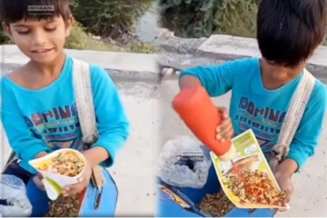 சிறுவனின் கண்ணில் தெரியும் வறுமையின் வலி! கலங்க வைக்கும் காட்சி