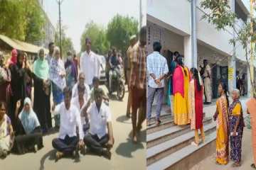 ஈரோடு இடைத்தேர்தல் வாக்குப்பதிவு; வாக்காளர்கள் சாலை மறியல்
