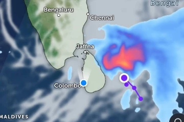 ඉදිරි පැය 36 සඳහා කාලගුණ අනාවැකිය - ප්‍රදේශ රැසකට වැසි, ඇතැම් තැනකට තද සුළං