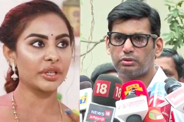 நடிகை ஸ்ரீரெட்டி பண்ண சேட்டைகள்... வாயை திறந்த நடிகர் விஷால்.. | Vishal Talk About Srireddy Case Viral News Adjust