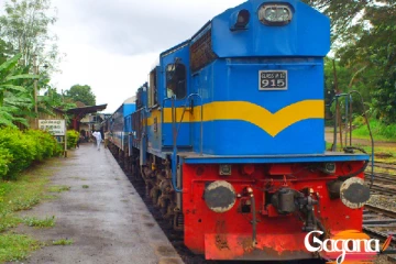 පොලිසියෙන් සහ හමුදාවෙන් දුම්රියට පනී.....