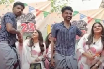 செல்பி எடுக்க வந்து திடீரென தோள் மீது கை வைத்த மாணவர்.. தமிழ்ப்பட நடிகை கொடுத்த பதிலடி