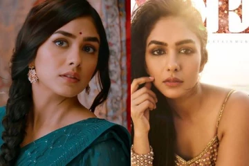 அட்டை விளம்பரத்திற்காக இப்படியா!! கிளாமர் லுக்கில் நடிகை மிருணால் தாகூர்..