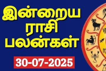 இன்றைய ராசி பலன்(30-07-2025)