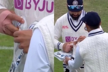 கிளவுஸில் ஒட்டப்பட்ட டேப் - சர்ச்சையில் சிக்கிய இந்திய அணி வீரர்