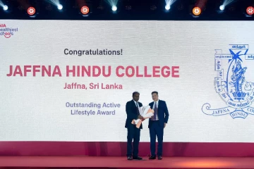 யாழ் இந்துக் கல்லூரி ஆரோக்கிய சூழல் நிறைந்த பாடசாலையாக தெரிவு