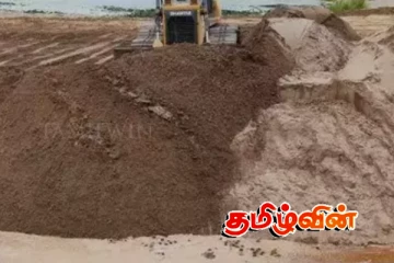 யாழ். ஆழியவளை பிரதான வீதியூடாக மணல் கடத்தல் - வீதியில் சிதறிக் காணப்படும் மணல்