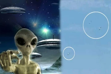 திடீரென வானில் தெரிந்த 4 பறக்கும் தட்டுகள்... UFO-வா? வேற்று கிரகவாசிகளா? - பரபரப்பு!