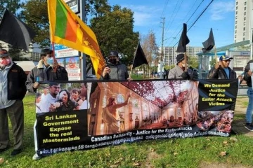 ஈஸ்டர் தாக்குதலுக்கு நீதி கோரி கனடாவிலும் ஆர்ப்பாட்டம்