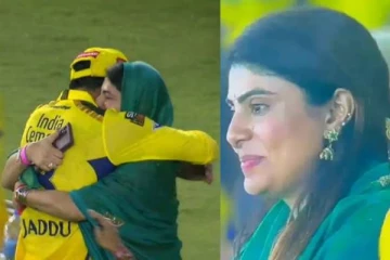 கணவரின் வெற்றியைப் பார்த்து ஆனந்த கண்ணீர் சிந்திய ஜடேஜாவின் மனைவி - வைரலாகும் வீடியோ