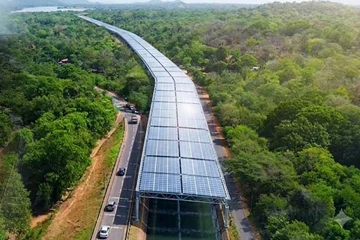 මෙරට ප්‍රථම ඇළ මාර්ගයක් මතවු සූර්ය බලශක්ති ව්‍යාපෘතියට මුල් පියවර තබයි