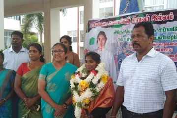 கிளிநொச்சிக்கு பெருமை சேர்த்த வீராங்கனைக்கு சிறப்பு வரவேற்பு!