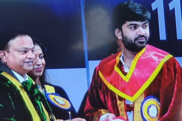 இனி டாக்டர் சிலம்பரசன் என்று தான் அழைக்க வேண்டும் - கவுரவப்படுத்திய வேல்ஸ் யூனிவர்சிட்டி - தமிழ்நாடு