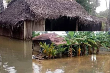 தொடர் மழையால் யாழில் வெள்ளக்காடாக மாறிய பல குடியிருப்புக்கள்!