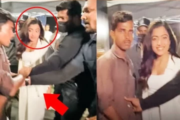 ரசிகருக்காக பாதுகாவலரை கண்களால் மிரட்டிய நடிகை ராஷ்மிக்கா மந்தனா.. வைரல் செய்தி