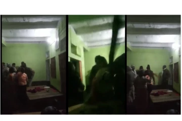 வீட்டிற்குள் புகுந்து விவசாயிகளை சரமாரியாக தாக்கிய போலீஸ்... - வைரலாகும் அதிர்ச்சி வீடியோ..!