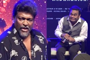 கோபத்தில் மைக்கை தூக்கி எறிந்த நடிகர் பார்த்திபன் - ஆடிப்போன ஏ ஆர் ரகுமான்!