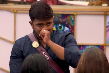 இறுதிகட்ட பரபரப்பில் பிக்பாஸ் ; விருதை தூக்கி வீசிய அஷீம்; போட்டியாளர்கள் அதிர்ச்சி!