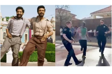 ‘நாட்டு நாட்டு’க்கு பாட்டுக்கு சாலையில் நடனமாடிய அமெரிக்க போலீசார்.. - வைரலாகும் வீடியோ...!