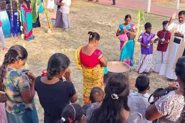 இலங்கையில் கிறிஸ்துவ ஆலயமொன்றில் கொண்டாடப்பட்ட தமிழர் பண்டிகை! | Pongal Festival Celebrated Church In Sri Lanka