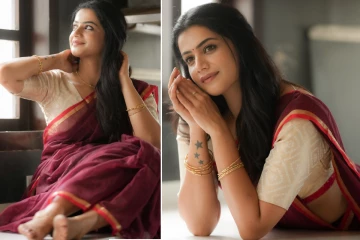 எதிர்நீச்சல் தொடர்கிறது சீரியல் ஜனனி சேலையில் அழகிய போட்டோஷூட்