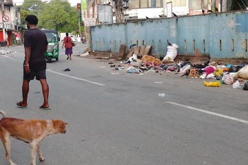 கழிவுகளால் துர்நாற்றம் - பாதசாரிகள் பொதுமக்கள் பெரும் அவதி