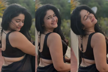 நடிகை பூனம் பஜ்வா சேலையில் அழகிய போஸ்