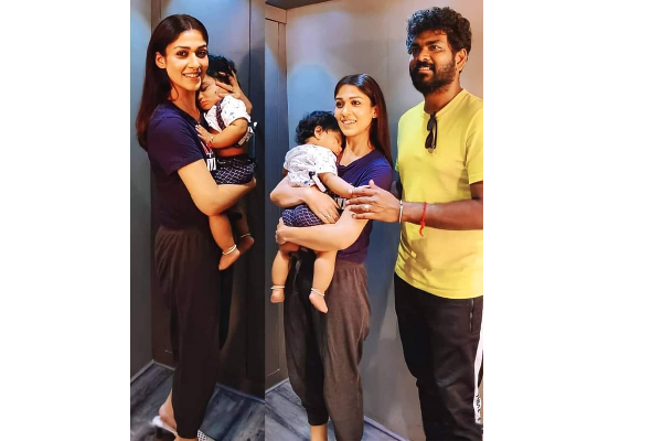செம்ம கியூட் போஸ், நயன்தாரா-விக்னேஷ் சிவன் லேட்டஸ்ட் Trending போட்டோ! | Nayanthara Vignesh Shivan With Baby Boy In Pondy