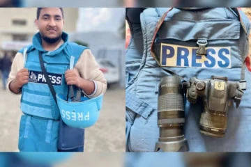 உணவுக்காக பத்திரிக்கை உபகரணங்களை விற்கும் காசா புகைப்பட கலைஞர்: தலைவிரித்தாடும் பஞ்சம்!