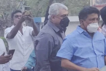 வாக்களிக்க மனைவியுடன் வந்த அஜித்: ரசிகர்களுக்கு அட்வைஸ்