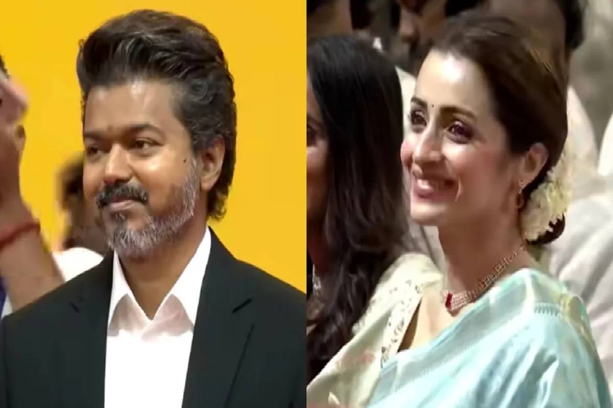 விஜய்–த்ரிஷா பெயரை சொல்லாமல் கலாய்த்த மலையாள நடிகர் - படு வைரலாகும் வீடியோ! | Dhyan Sreenivasans Vijay Trisha Joke Goes Viral