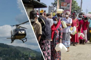 தவிப்பில் இலங்கை மக்கள் - உலங்கு வானூர்தியில் வட்டமிடும் அரசியல்வாதிகள்