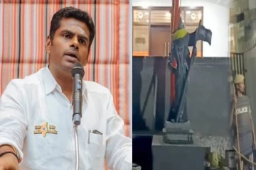 திமுக அமைச்சர்கள் அச்சம்! பாரத மாதா சிலை அகற்றியதற்கு அண்ணாமலை தாக்கு