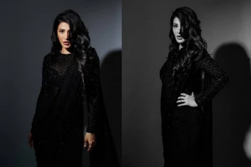 கருப்பு நிற உடையில் ஜொலிக்கும் நடிகை ஸ்ருதிஹாசன் கண்கவரும் போட்டோஸ்